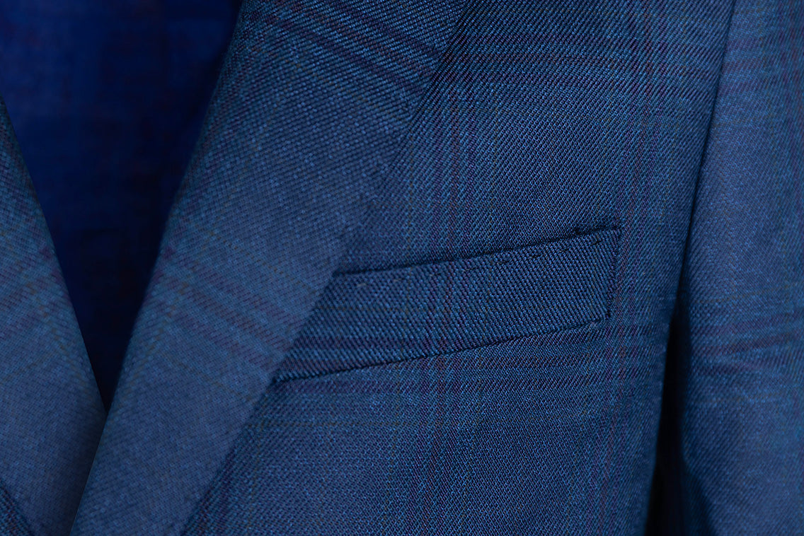 Boy's Fashion Suit - Blue Plaid