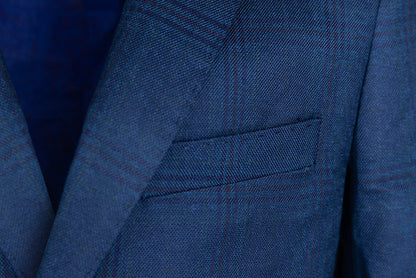 Boy's Fashion Suit - Blue Plaid