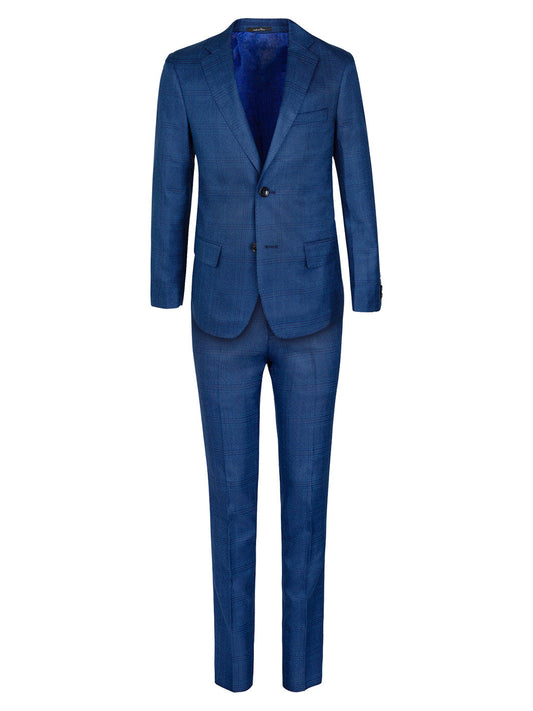 Boy's Fashion Suit - Blue Plaid