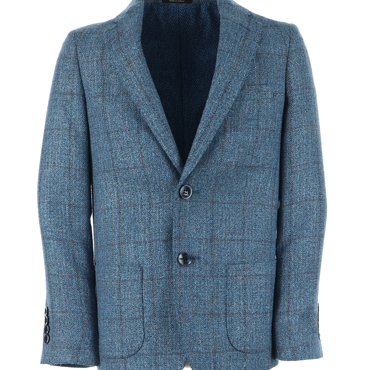 Boy's Fashion Patch Pocket Blazer - Light Blue – T.O. Collection