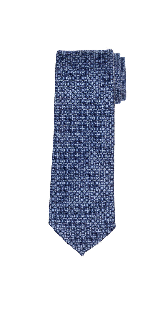 Boy's T.O. Collection Flower Tie - Dark Blue