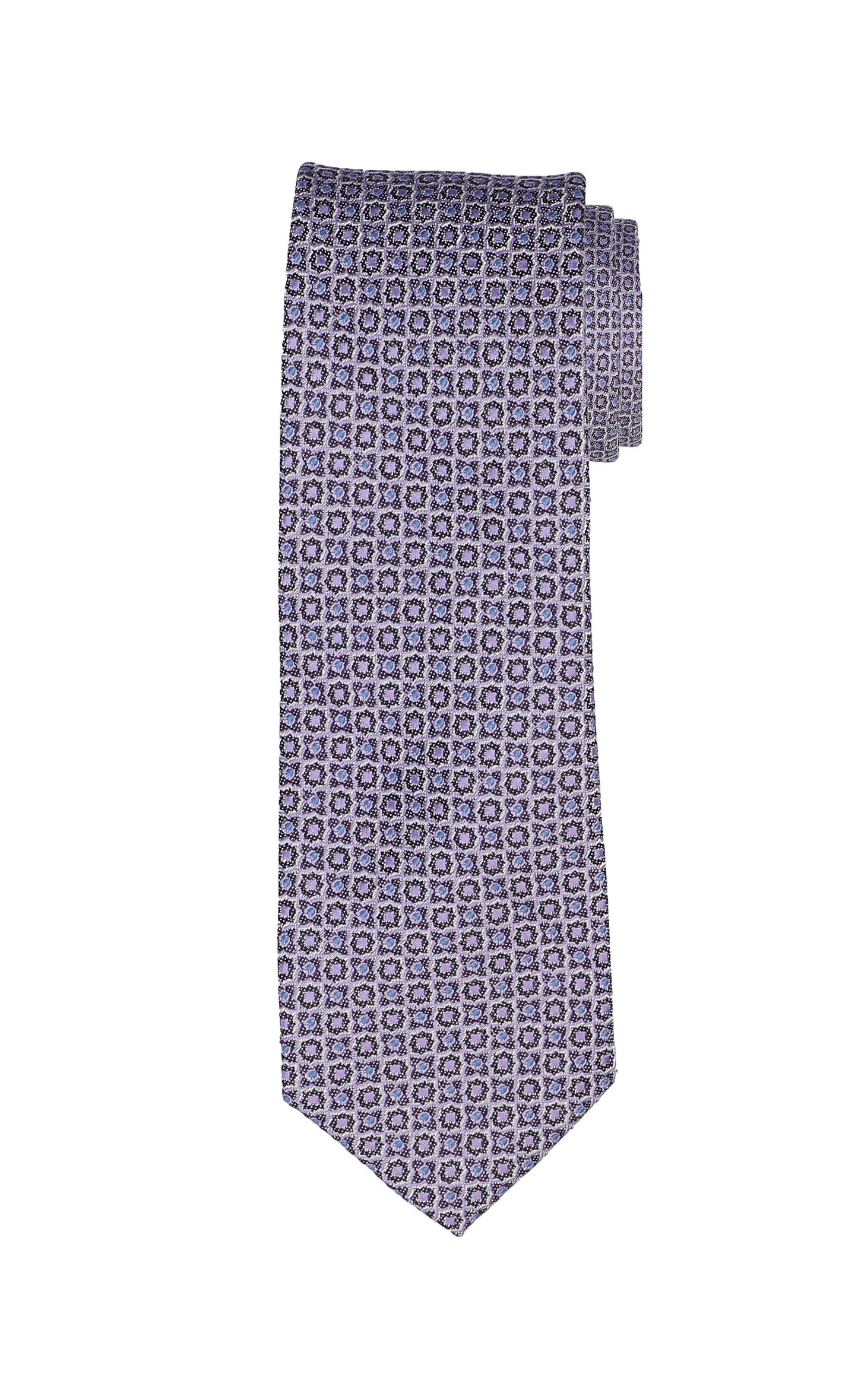 Boy's T.O. Collection Flower Tie - Purple