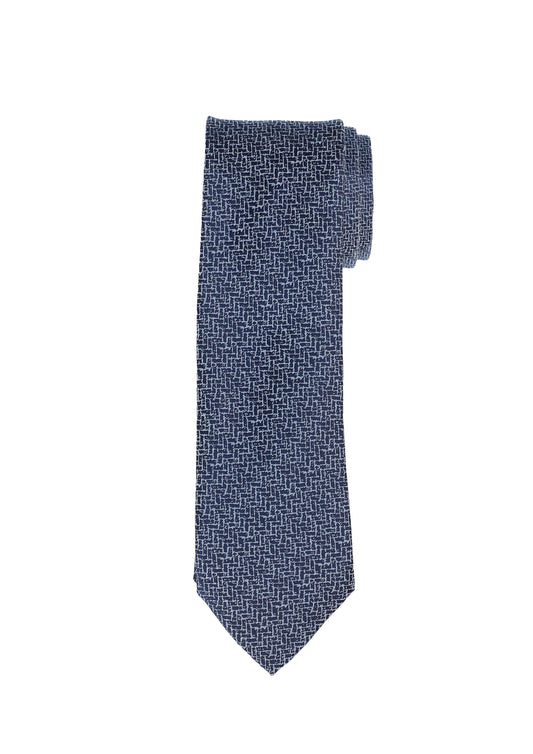 Boy's T.O. Collection Blue - Zig Zag Tie