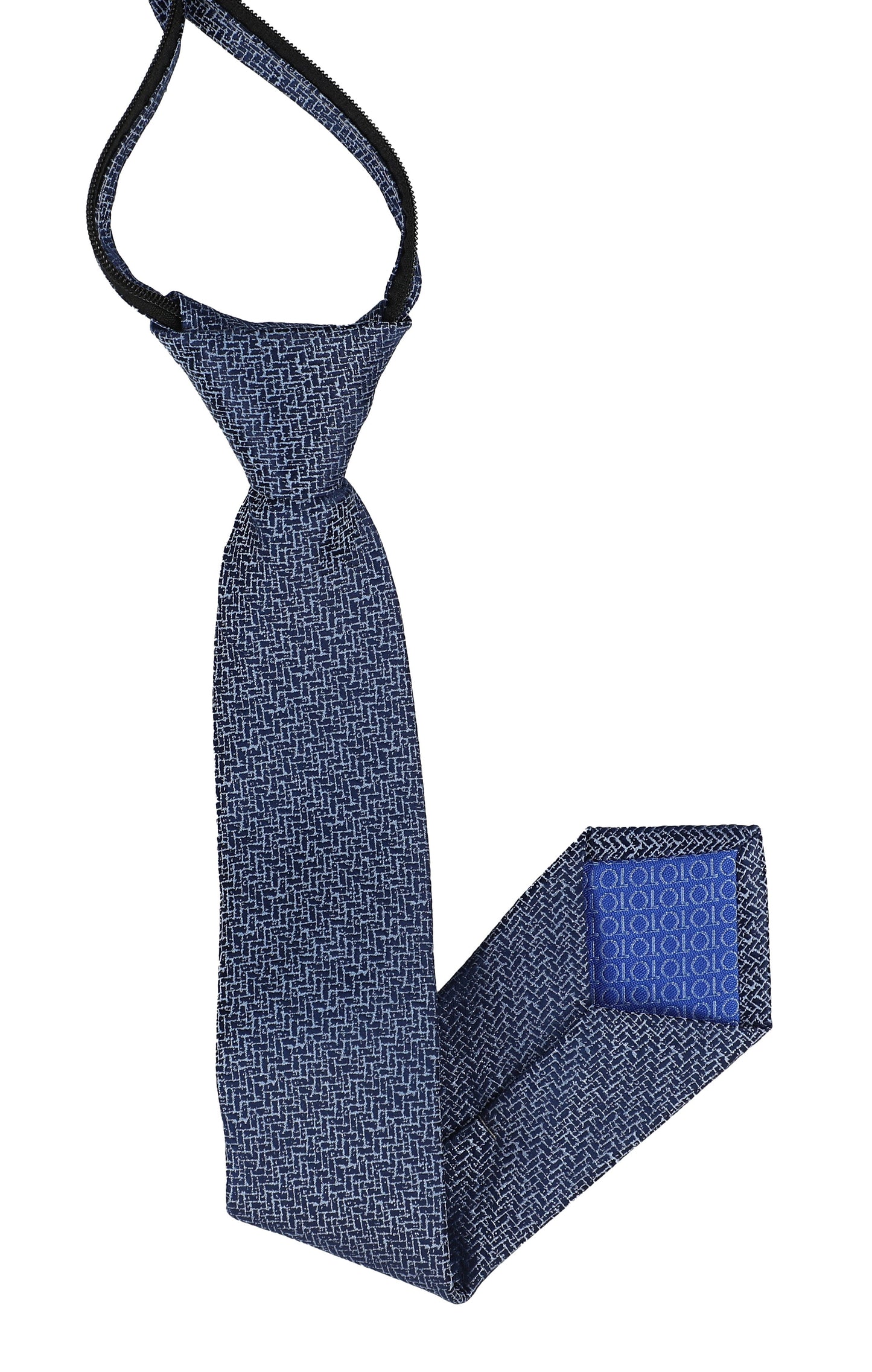 Boy's T.O. Collection Blue - Zig Zag Tie