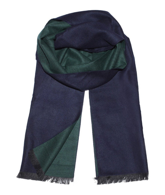 T.O. Collection Two-Toned Scarf - Navy - Green
